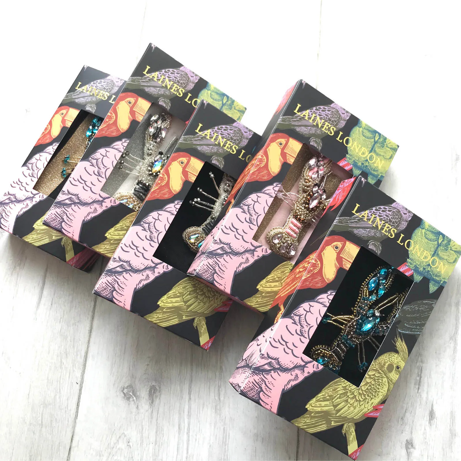 Laines London Pink & Gold Sparkle Socks - Pink Lobster