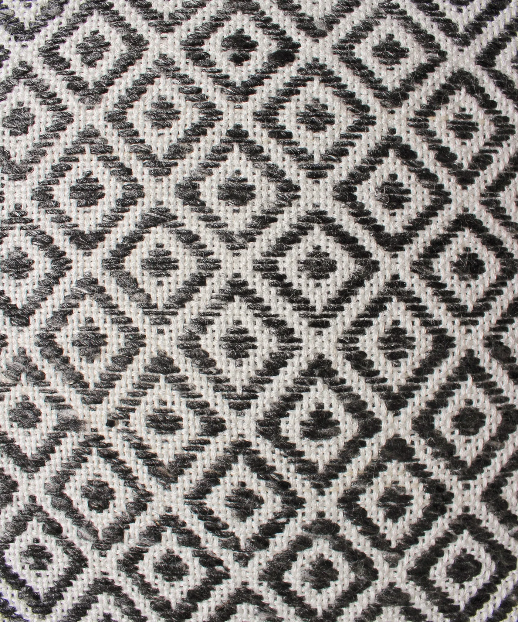 Large Diamond Weave Pillow, Pewter