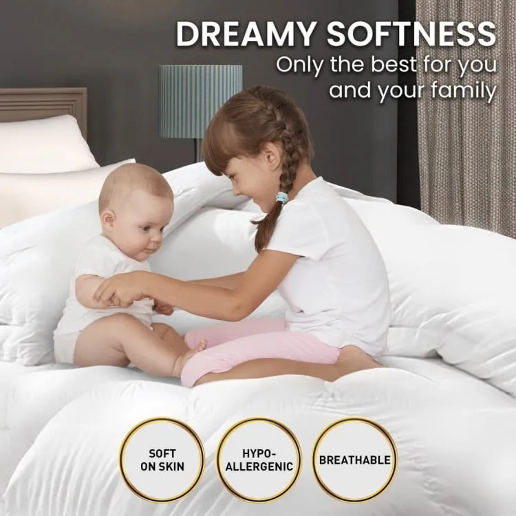 LAURA HILL 800GSM MICROFIBRE BAMBOO QUILT COMFORTER DOONA