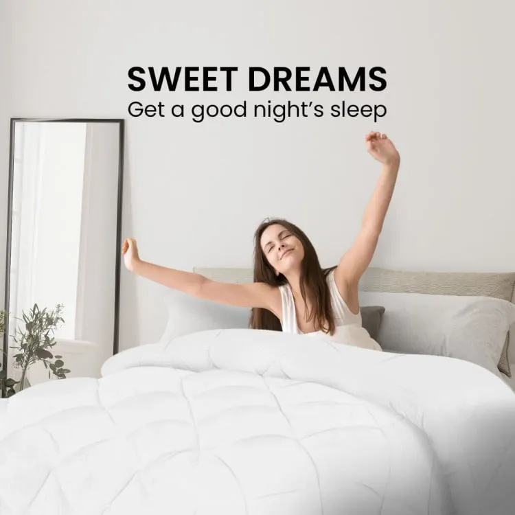 LAURA HILL 800GSM MICROFIBRE BAMBOO QUILT COMFORTER DOONA