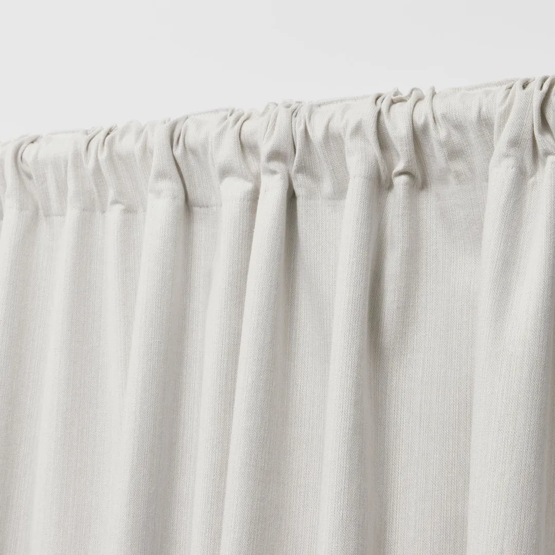 Lauren Ralph Lauren Sallie Blackout Heavy Cotton/Linen Blend with Lining Back Tab/Rod Pocket Curtain Lauren Ralph Lauren Curtain Color: Snowflake Size per Panel: 54" W x 96" L