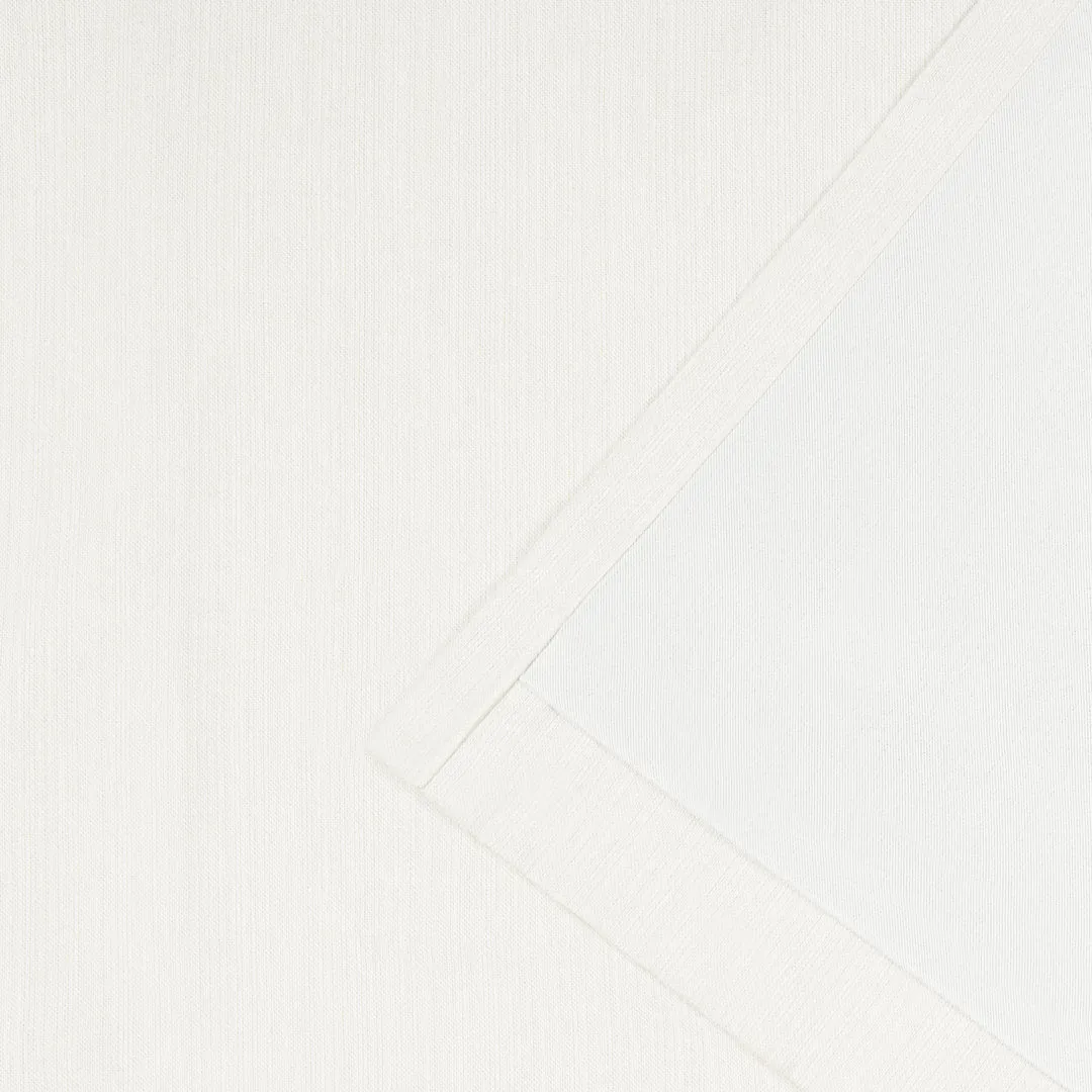 Lauren Ralph Lauren Sallie Blackout Heavy Cotton/Linen Blend with Lining Back Tab/Rod Pocket Curtain Lauren Ralph Lauren Curtain Color: Snowflake Size per Panel: 54" W x 96" L