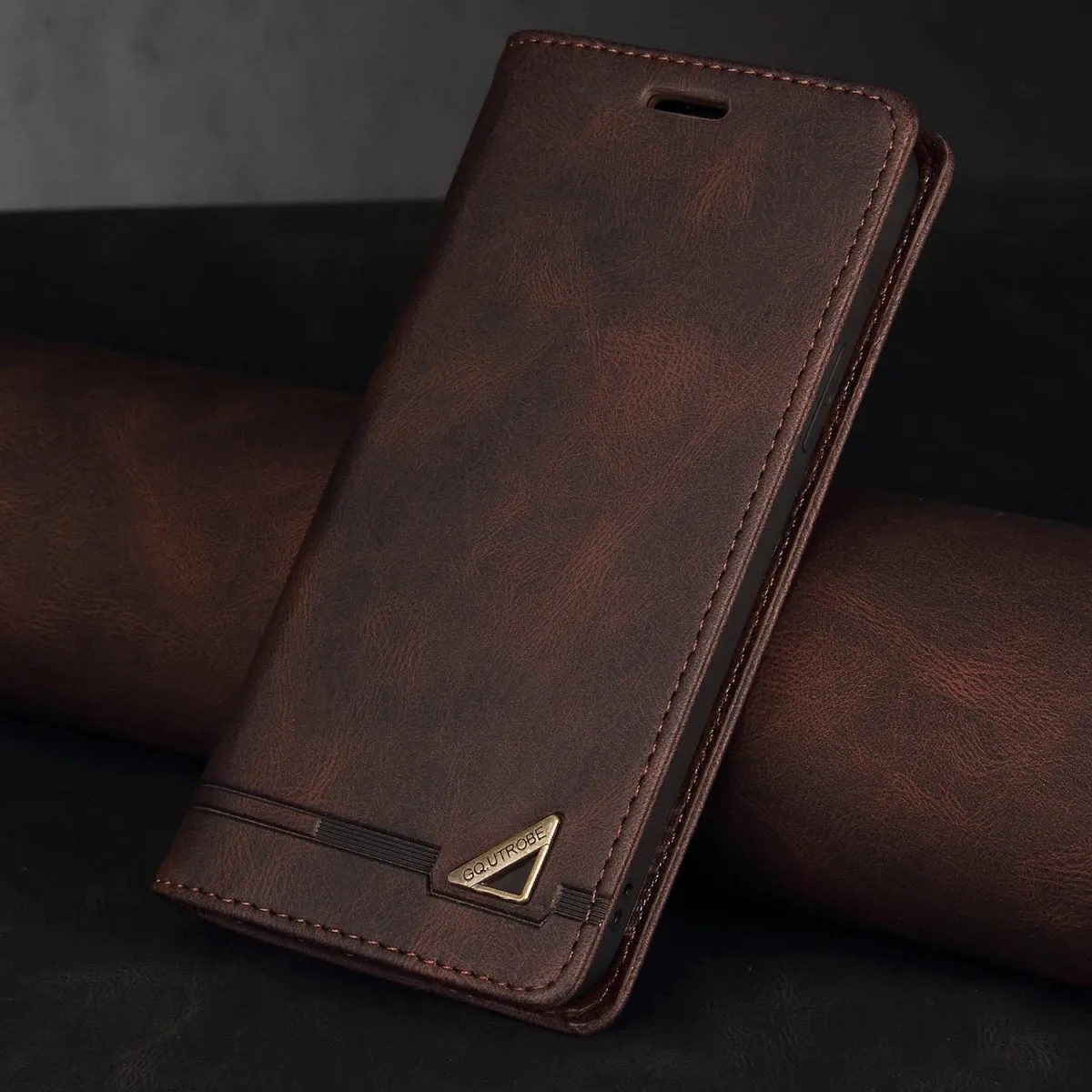Leather Wallet Flip iPhone RFID-Block Phone Case