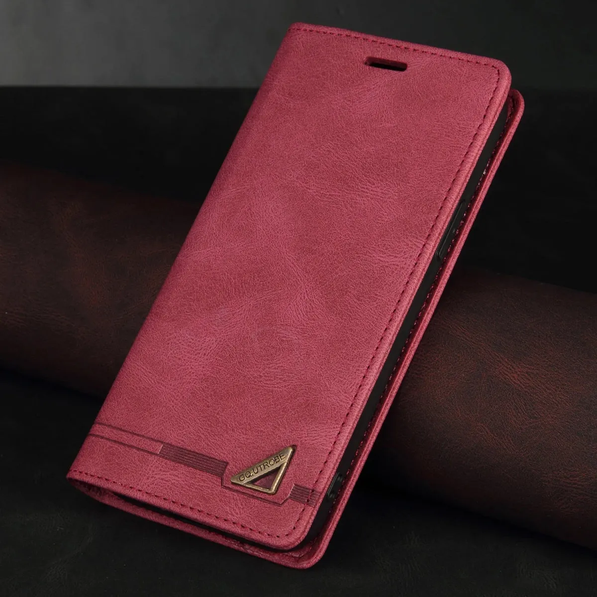 Leather Wallet Flip iPhone RFID-Block Phone Case