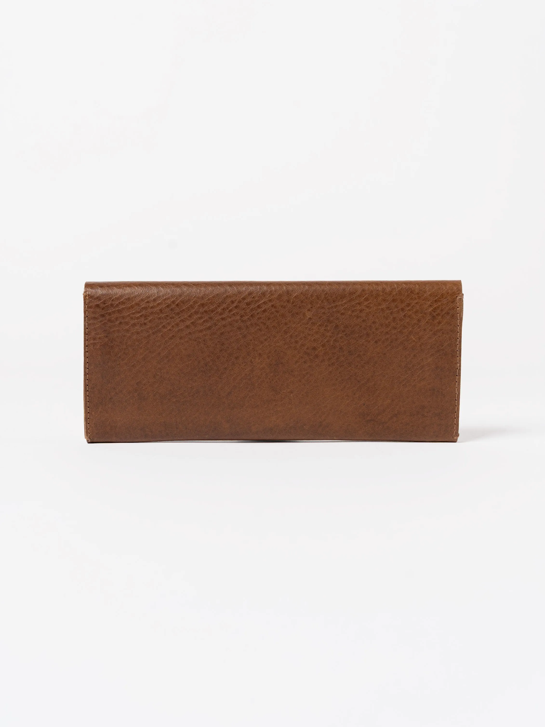 Leather Wallet with Silver Staples
