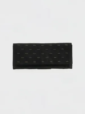 Leather Wallet with Silver Staples