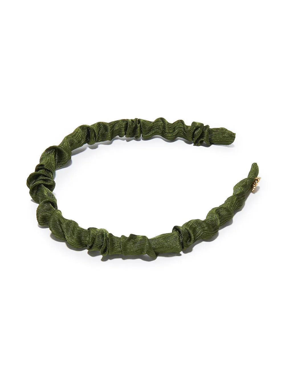 Lele Sadoughi Jessie Silk Headband in Green