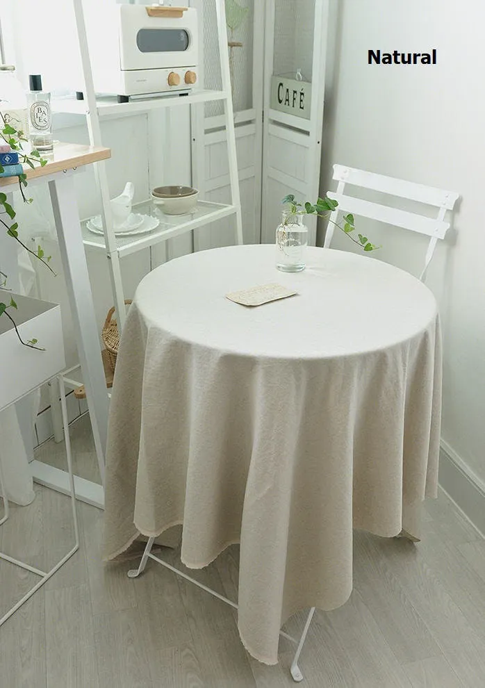 Linen Blend Cotton Linen Prewashed - White Ivory, Cream, Natural, Khaki, Gray, Beige - 57" Wide - By the Yard /41884