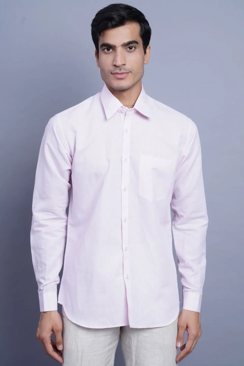 Linen Cotton Cream Shirt