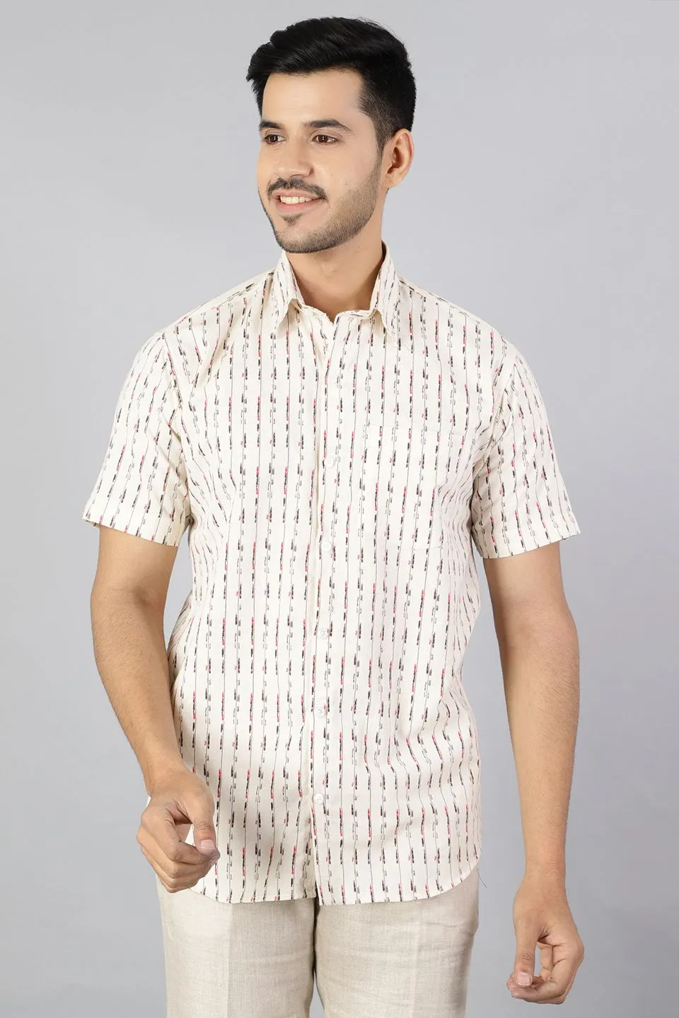 Linen Cotton White Shirt