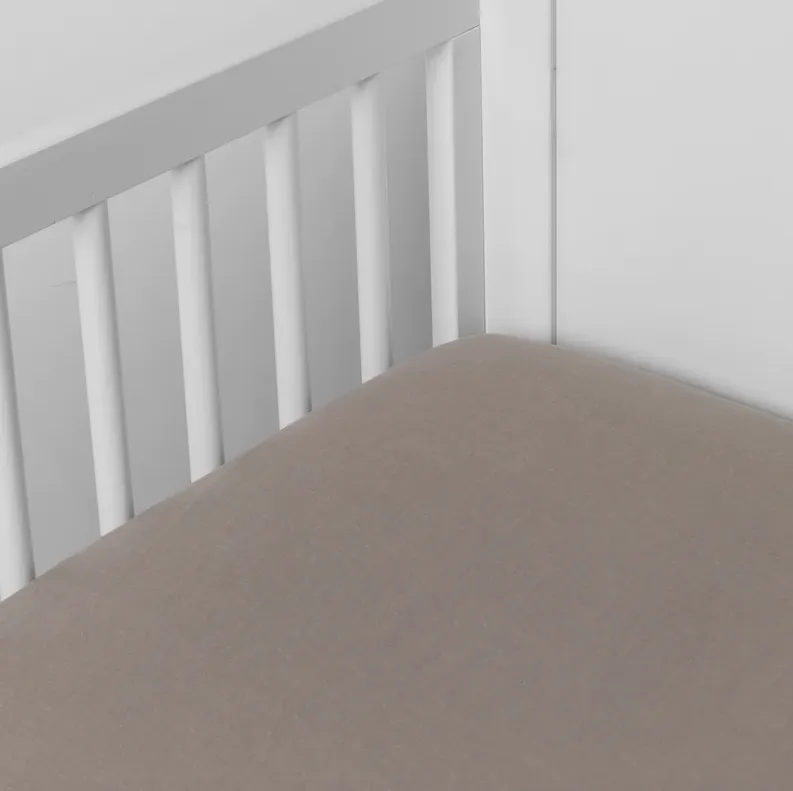 Linen Crib Sheet