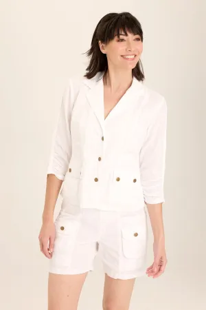 Linen Folksy Jacket