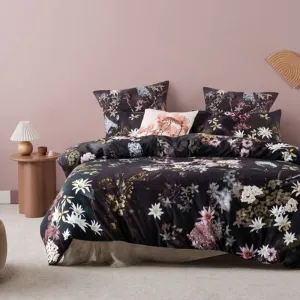 Linen House Black Hinterland Duvet Cover Set