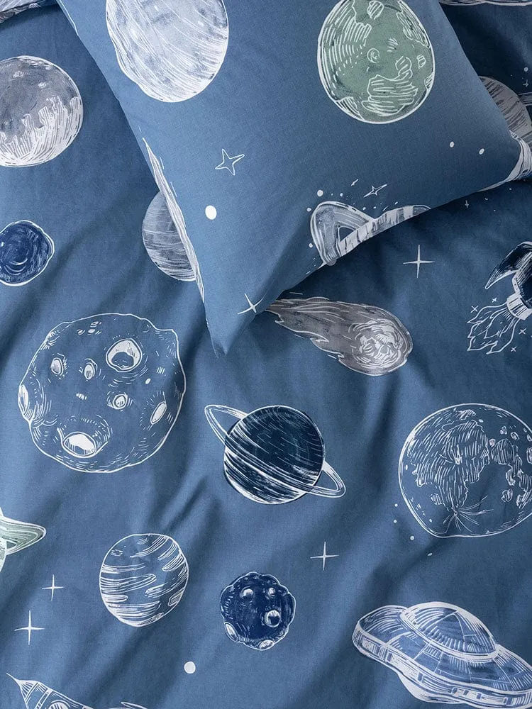 Linen House Blue Astronomy Duvet Cover Set