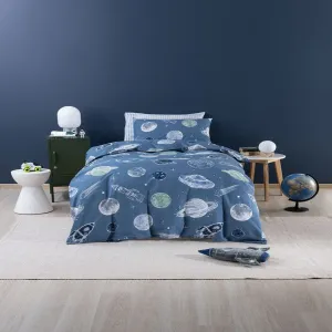 Linen House Blue Astronomy Duvet Cover Set