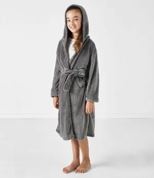 Linen House Kids Bathrobe Charcoal