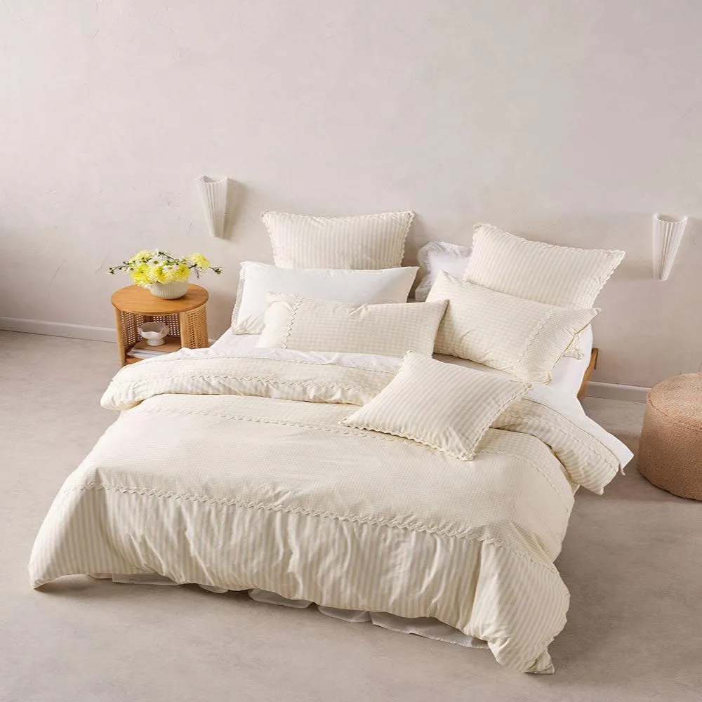 Linen House Natural Chica Duvet Cover Set