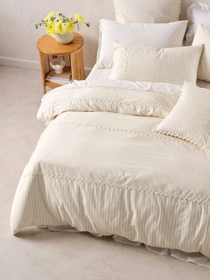 Linen House Natural Chica Duvet Cover Set