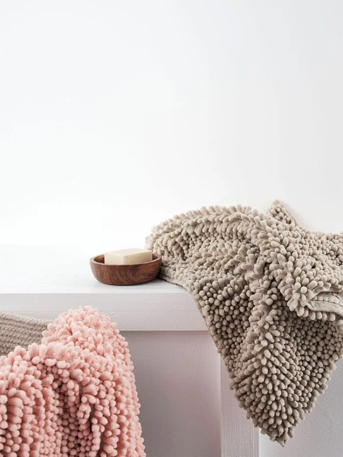 Linen House Reed Toggle Stone Bath Mat