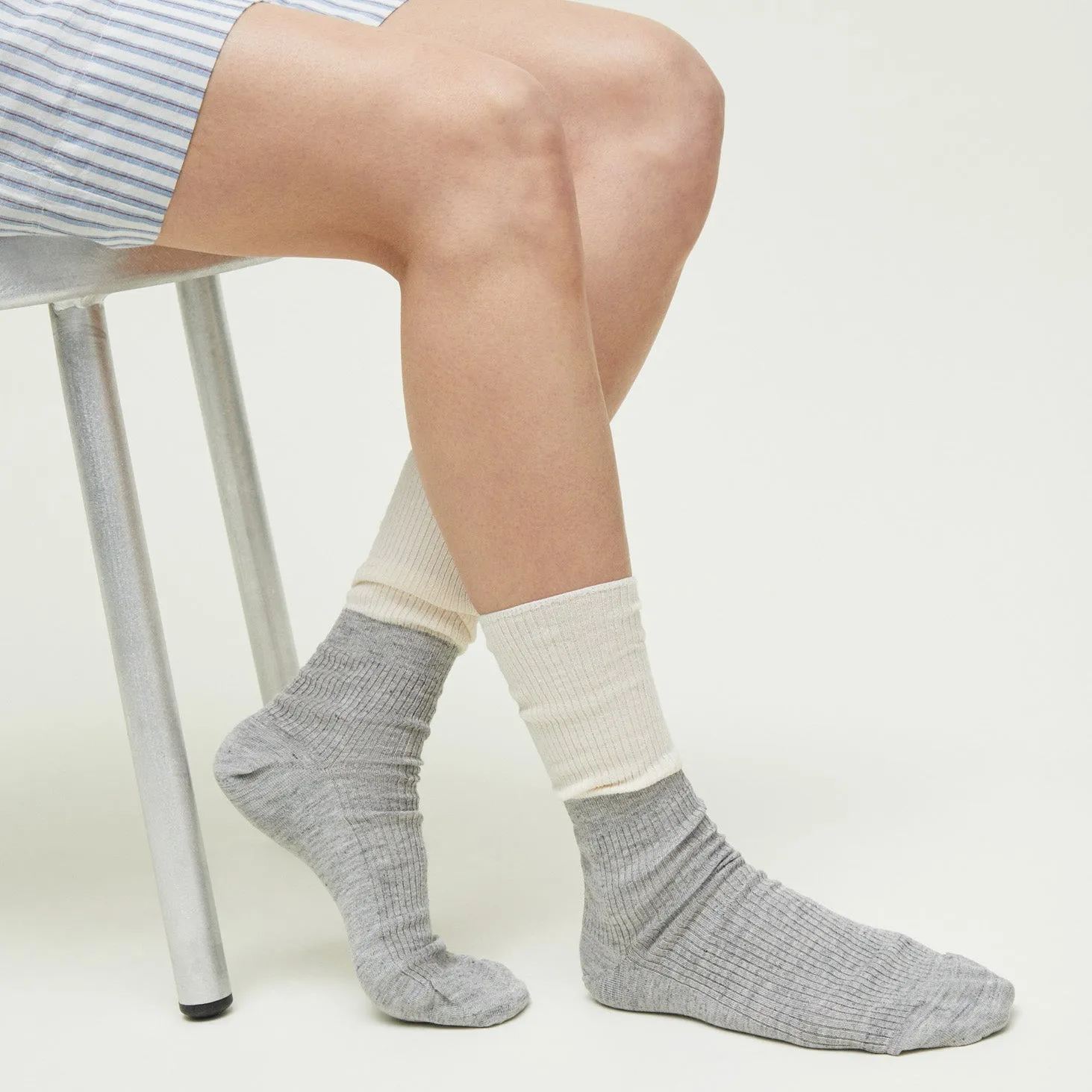 Linen Rib Socks