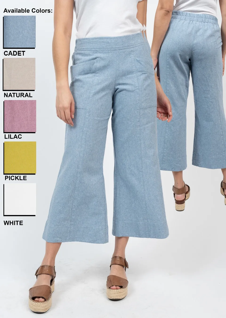 LINEN SLOUCH POCKET PANT