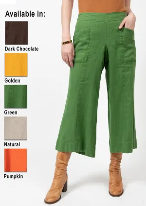 LINEN SLOUCH POCKET PANT