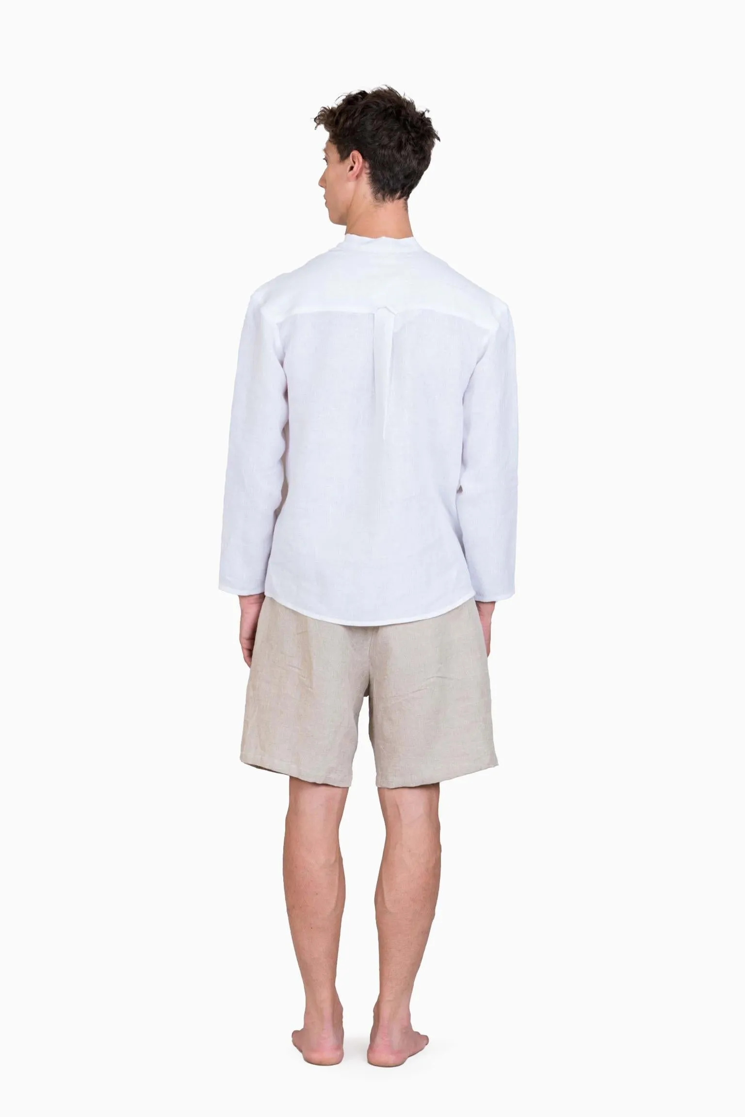 Linen Terran Shirt-Sage Green