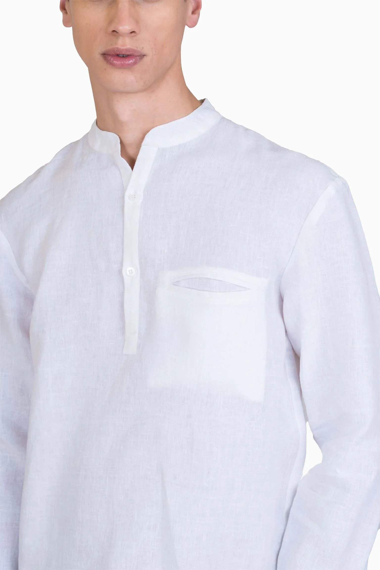Linen Terran Shirt-Sage Green