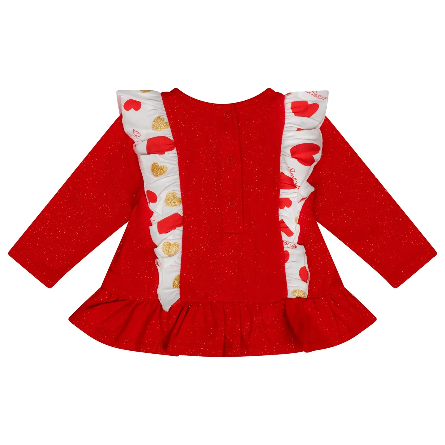 Little A HOLLY Red Heart Print Legging Set LA24404