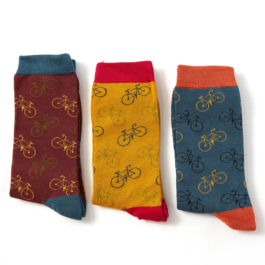 Little Bikes Sock Gift Box by Mr Heron, Size 7-11