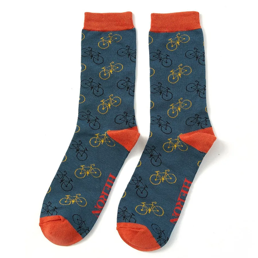 Little Bikes Sock Gift Box by Mr Heron, Size 7-11