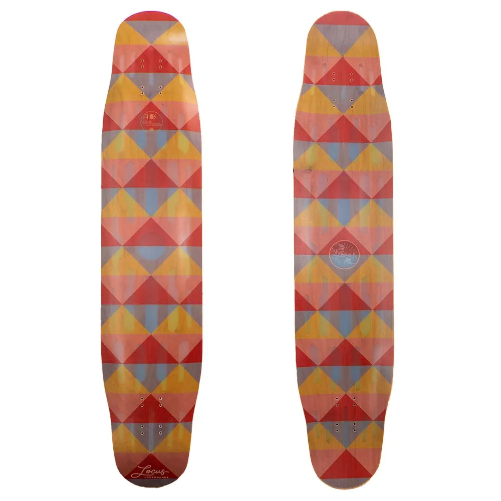 Locus Longboard Deck - Moon Shadow Yellow