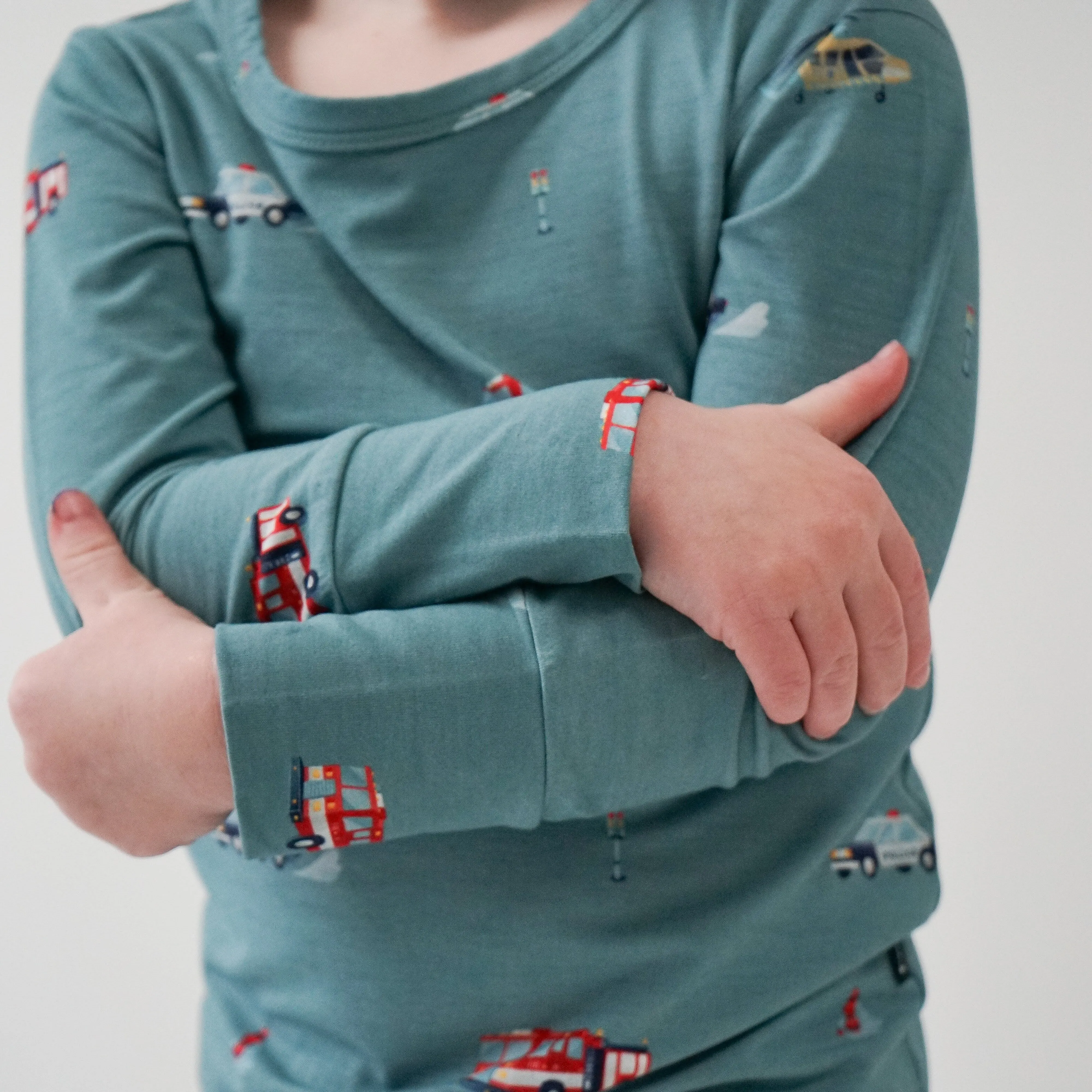 Long Sleeve PJ Set - Emergency Vehicles