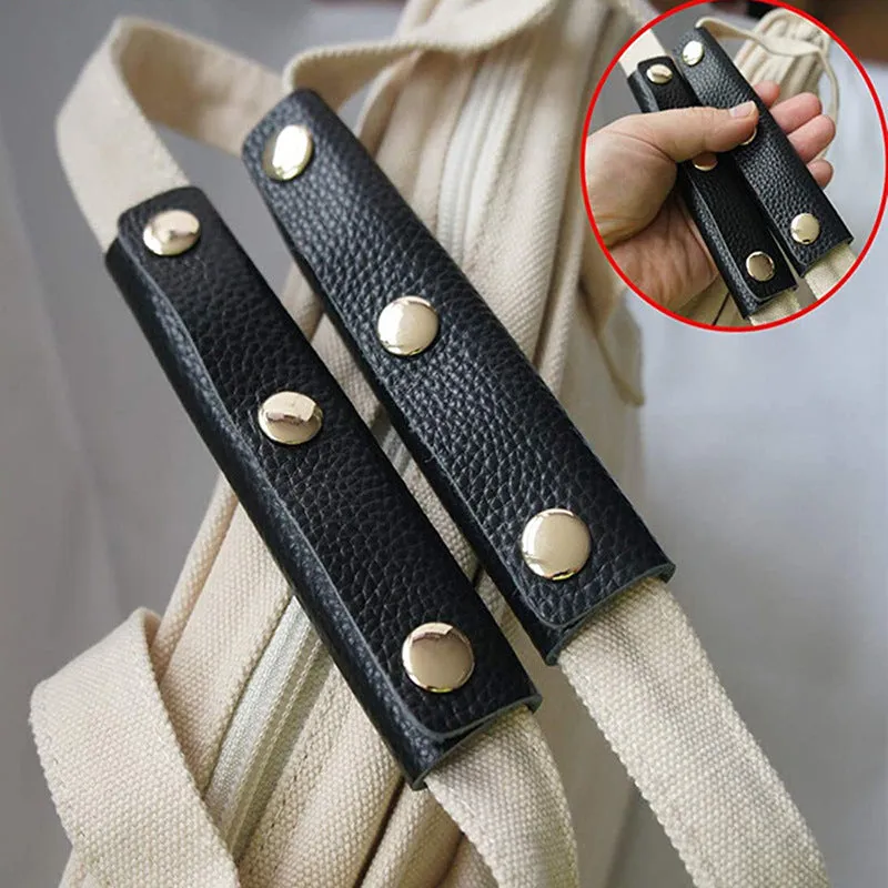 Luggage Canvas Bag With Anti-theft Hand Leather Protective Cover