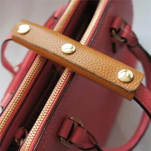 Luggage Canvas Bag With Anti-theft Hand Leather Protective Cover