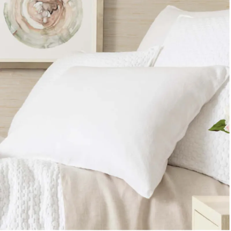 Lush Linen Sham- White (3 Sizes)