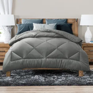 Luxor Australian Made All Season Grey 400GSM Bamboo Blend Quilt