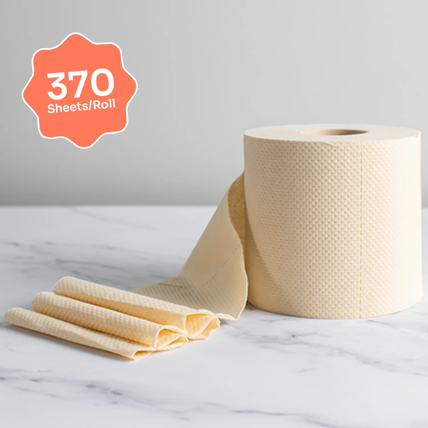 Luxury 100% FSC Certified Unbleached Bamboo Toilet Paper | Naked