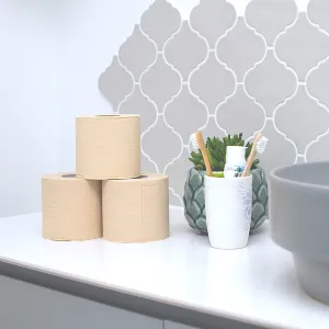 Luxury 100% FSC Certified Unbleached Bamboo Toilet Paper | Naked