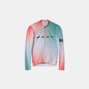 MAAP Blurred Out LS Pro Hex Jersey - Flame Mix
