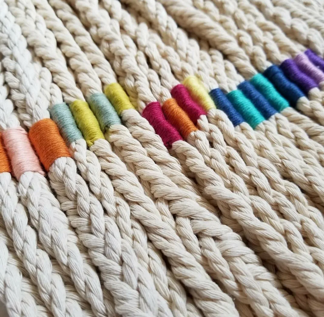 MADE TO ORDER  Plaited Cotton Plant Hanger