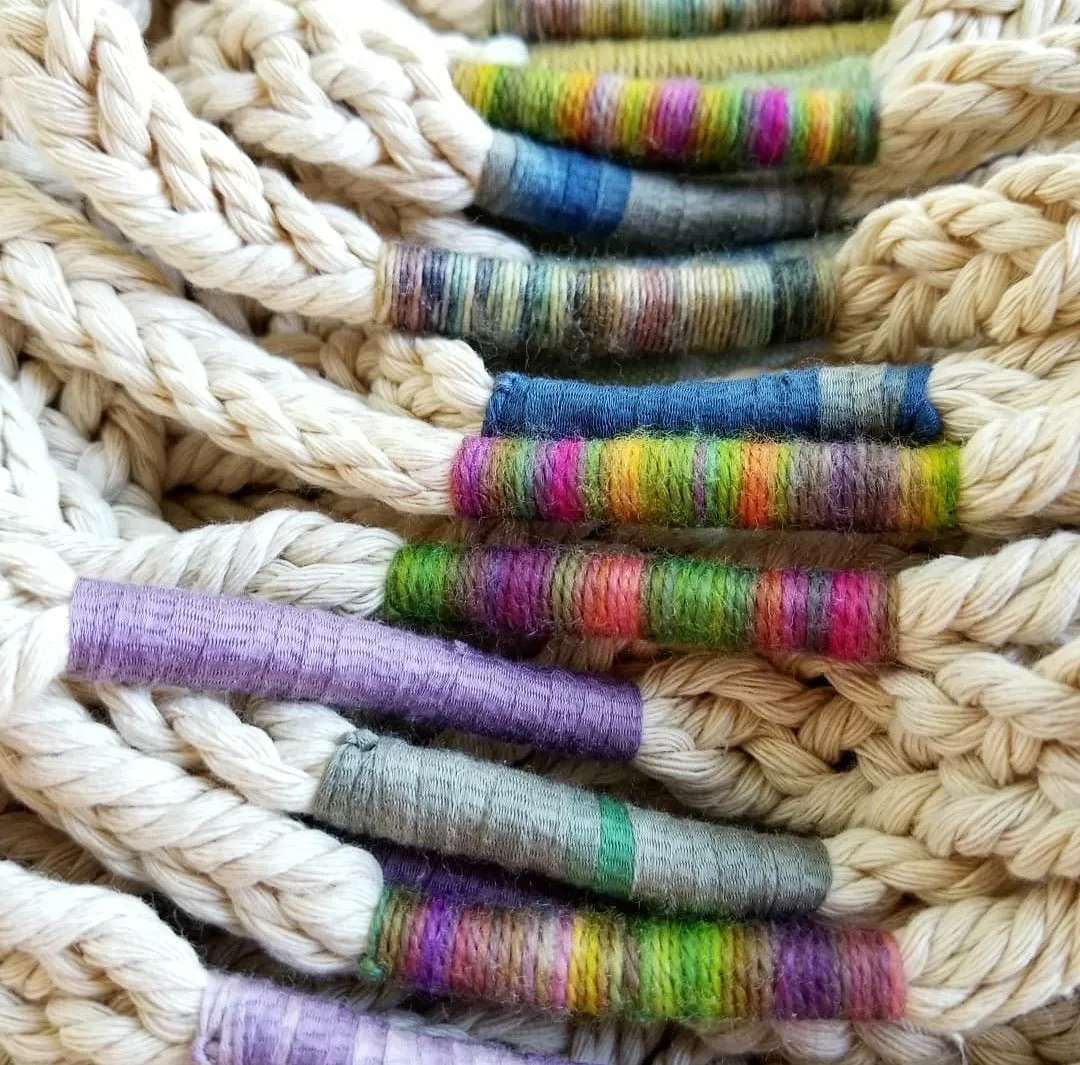 MADE TO ORDER  Plaited Cotton Plant Hanger