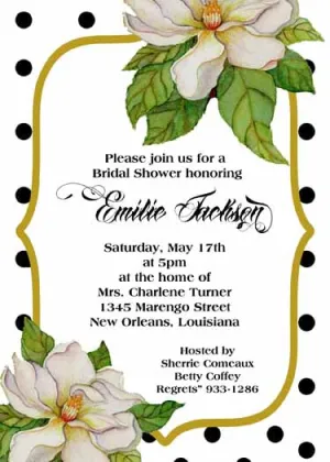 MAGNOLIA CORNERS CUSTOM INVITATION