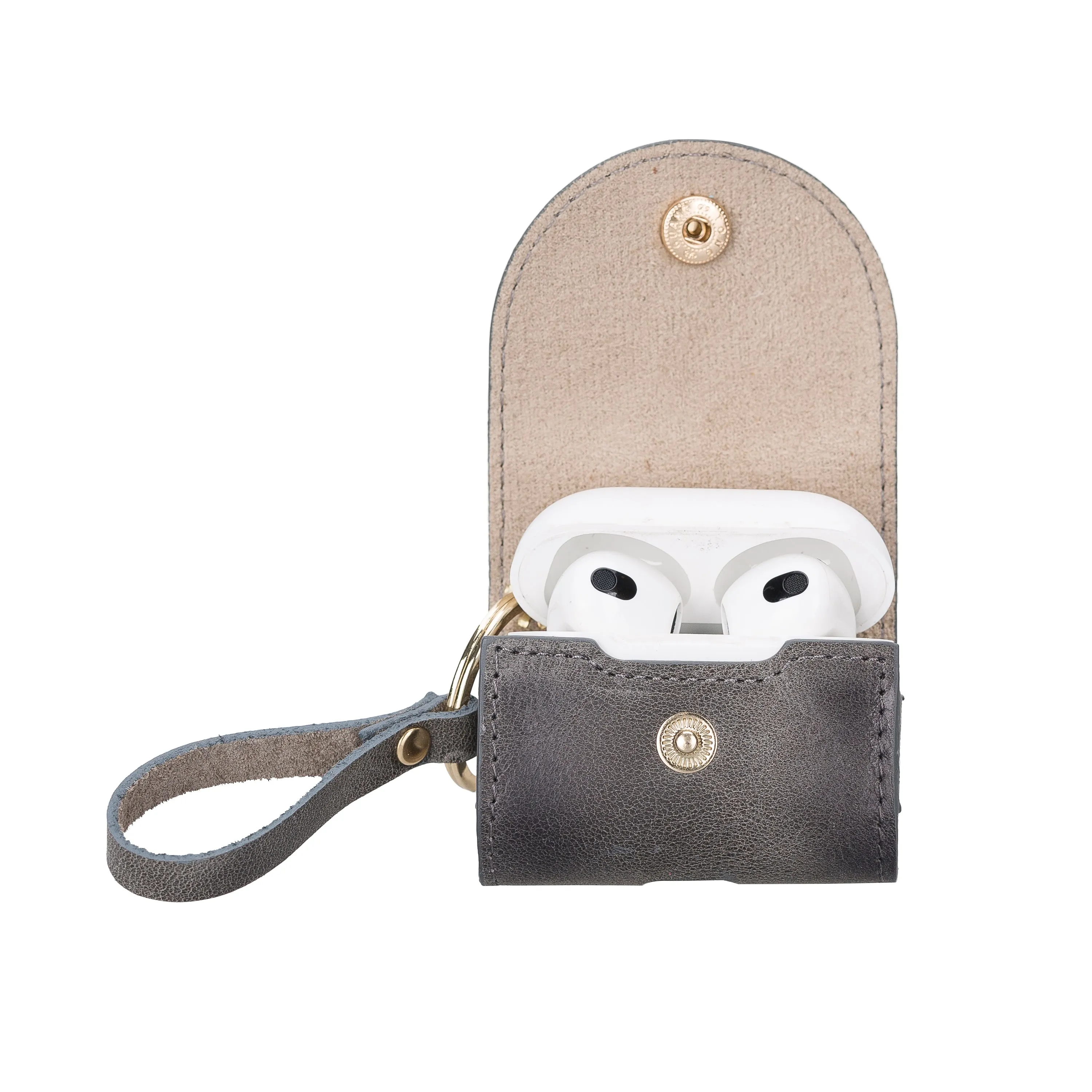 Mai Snap AirPods 4th and 3rd Gen Genuine Leather Case