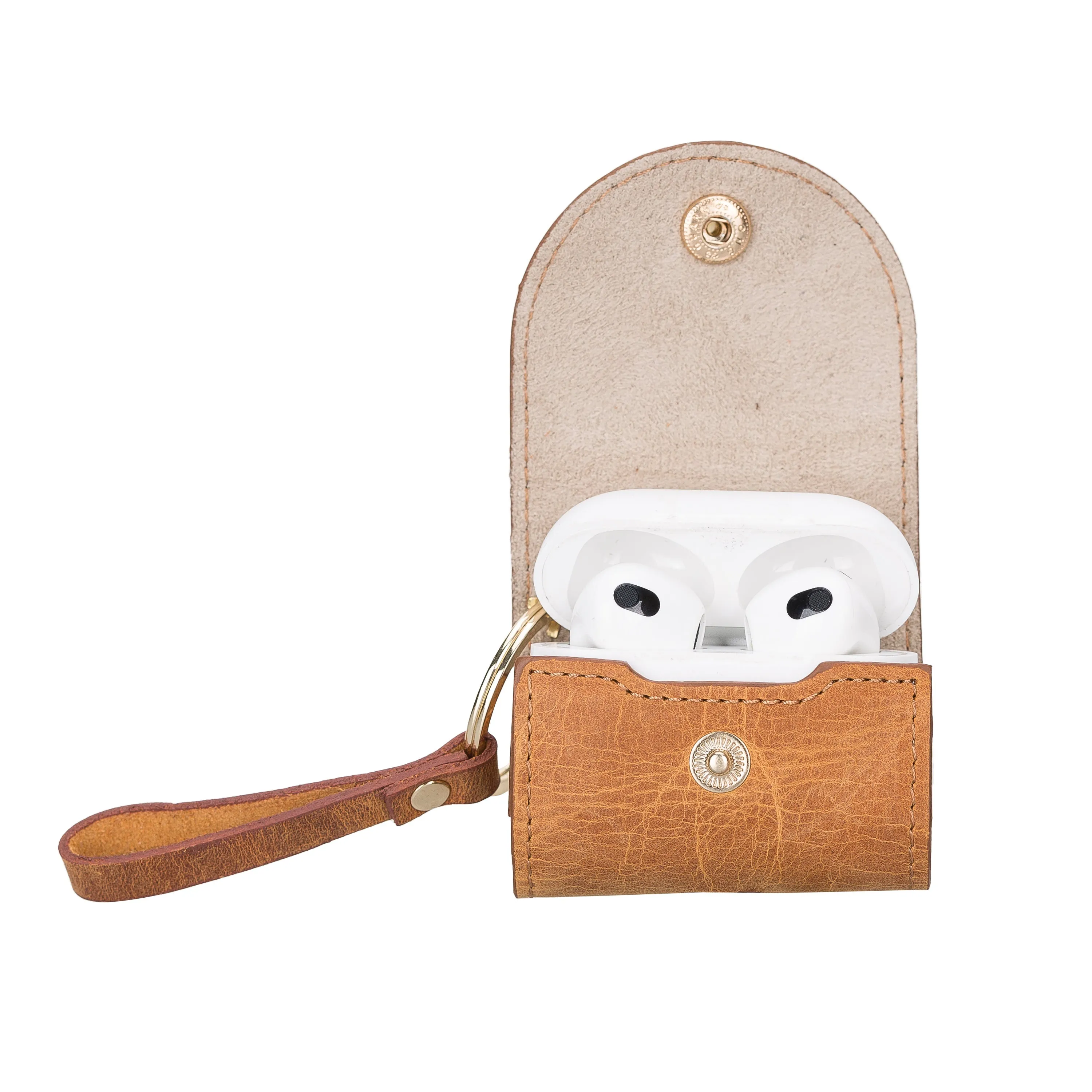 Mai Snap AirPods 4th and 3rd Gen Genuine Leather Case