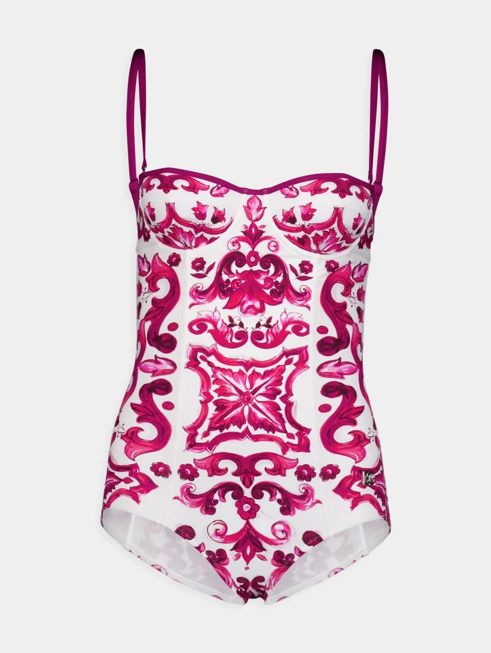 Majolica Print Balconette Swimsuit