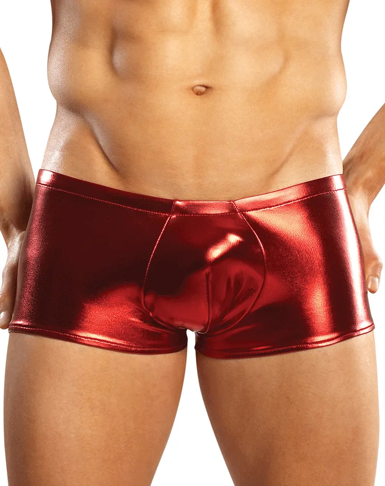 Male Power 153070 Heavy Metal Mini Short Boxer Briefs Red