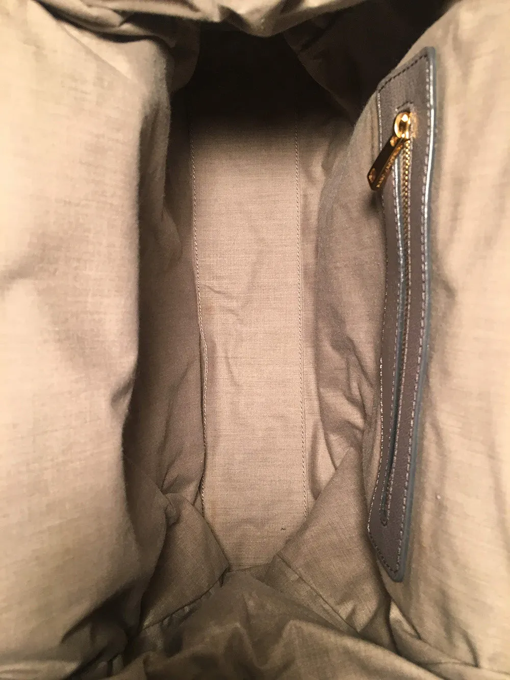 Marc Jacobs Quilted Grey Leather Stam Bag