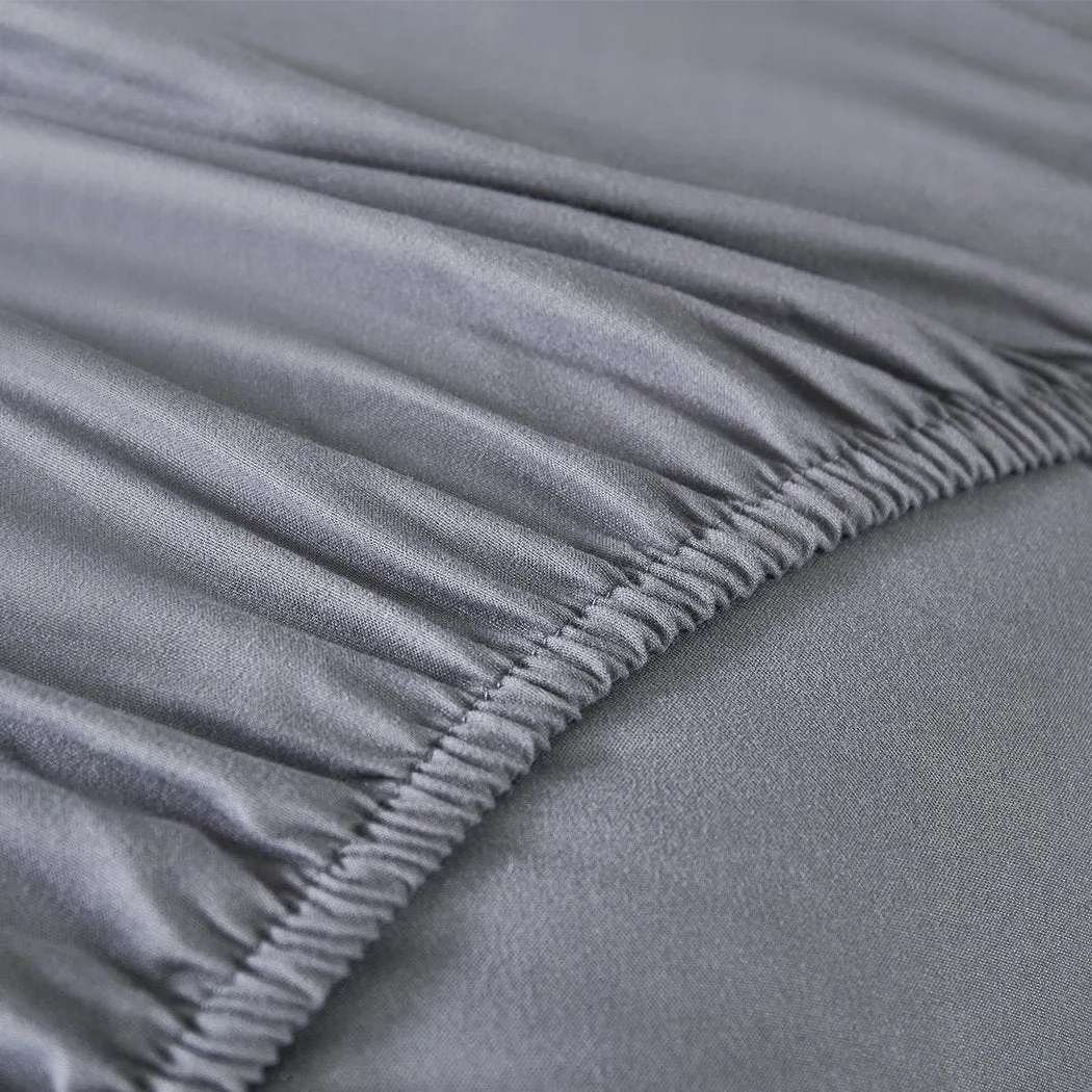 Mattress Topper Bamboo Fibre Luxury Pillowtop Mat Protector Cover Single
