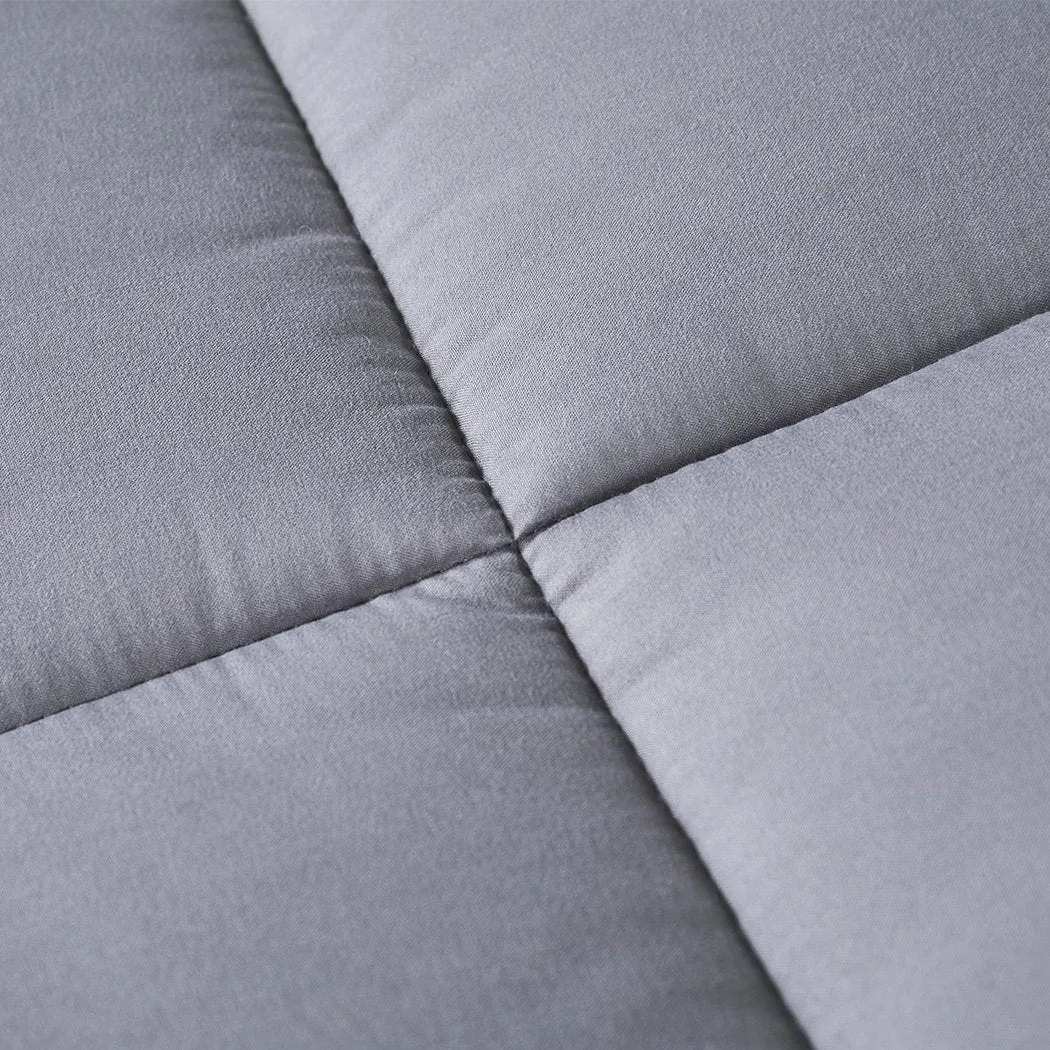 Mattress Topper Bamboo Fibre Luxury Pillowtop Mat Protector Cover Single